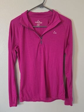 Paradox Merino Blend | Purple Quarter Zip DriRelease Freshguard Shirt Size Med